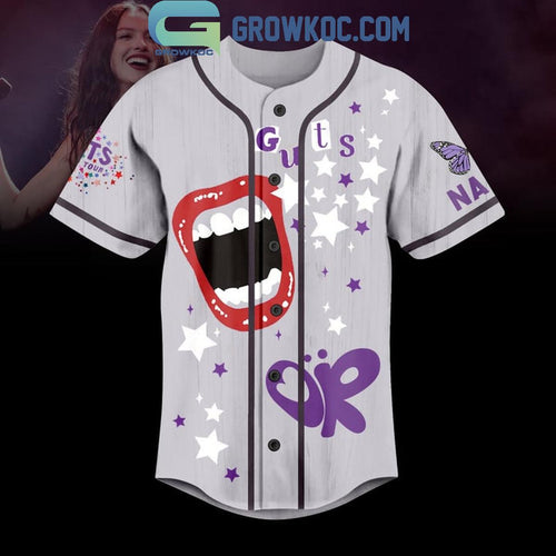 2024 Olivia Rodrigo Guts World Tour Personalized Baseball Jersey