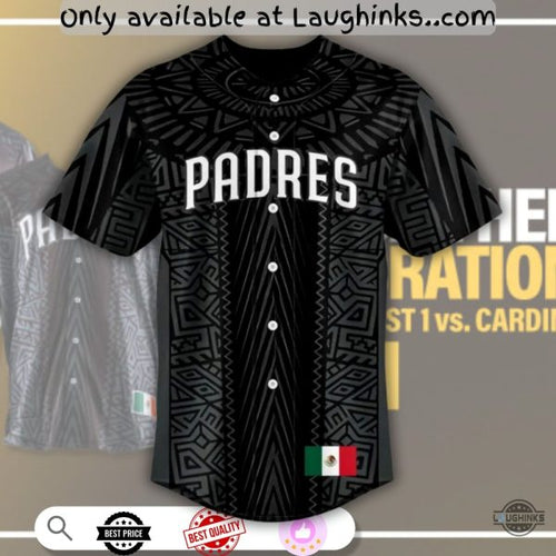 2025 Personalized Sd Padres Mexican Heritage Celebration Baseball Jersey Shirt Giveaway