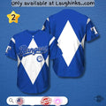 2025 Texas Rangers Blue And Red Power Rangers Night Baseball Jersey Shirt