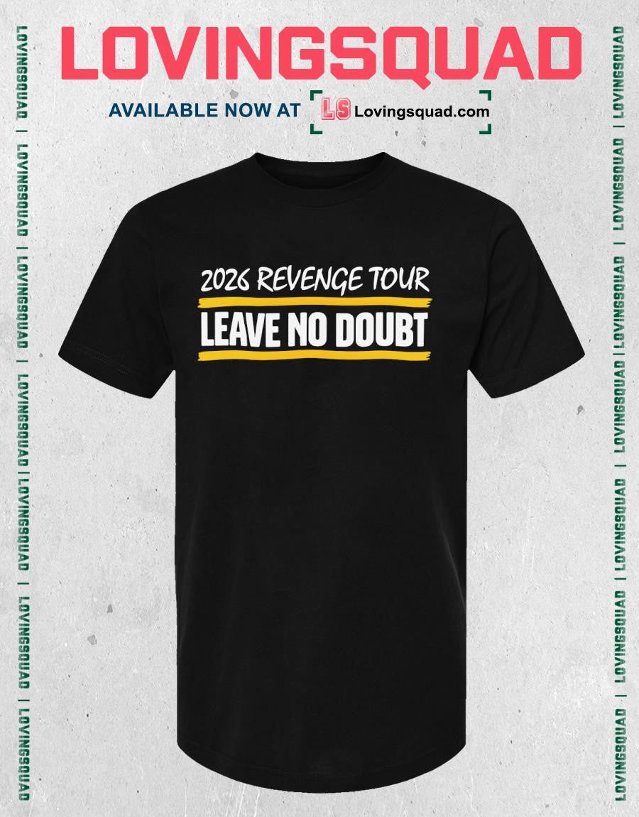 2026 Revenge Tour Leave No Doubt Bold Yellow Bar T-shirt