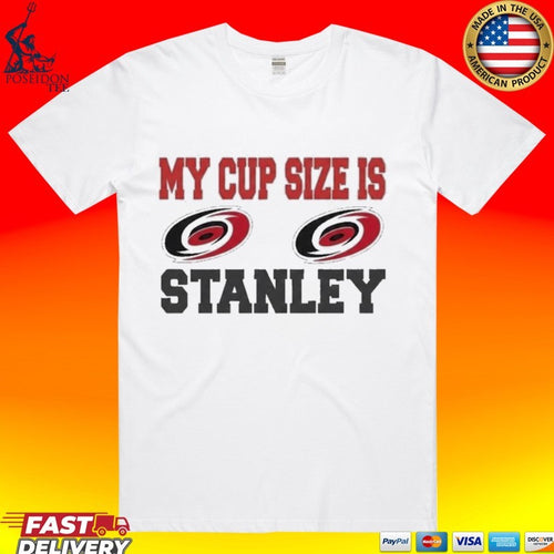 2026 Carolina Hurricanes My Cup Size Is Stanley T-shirt