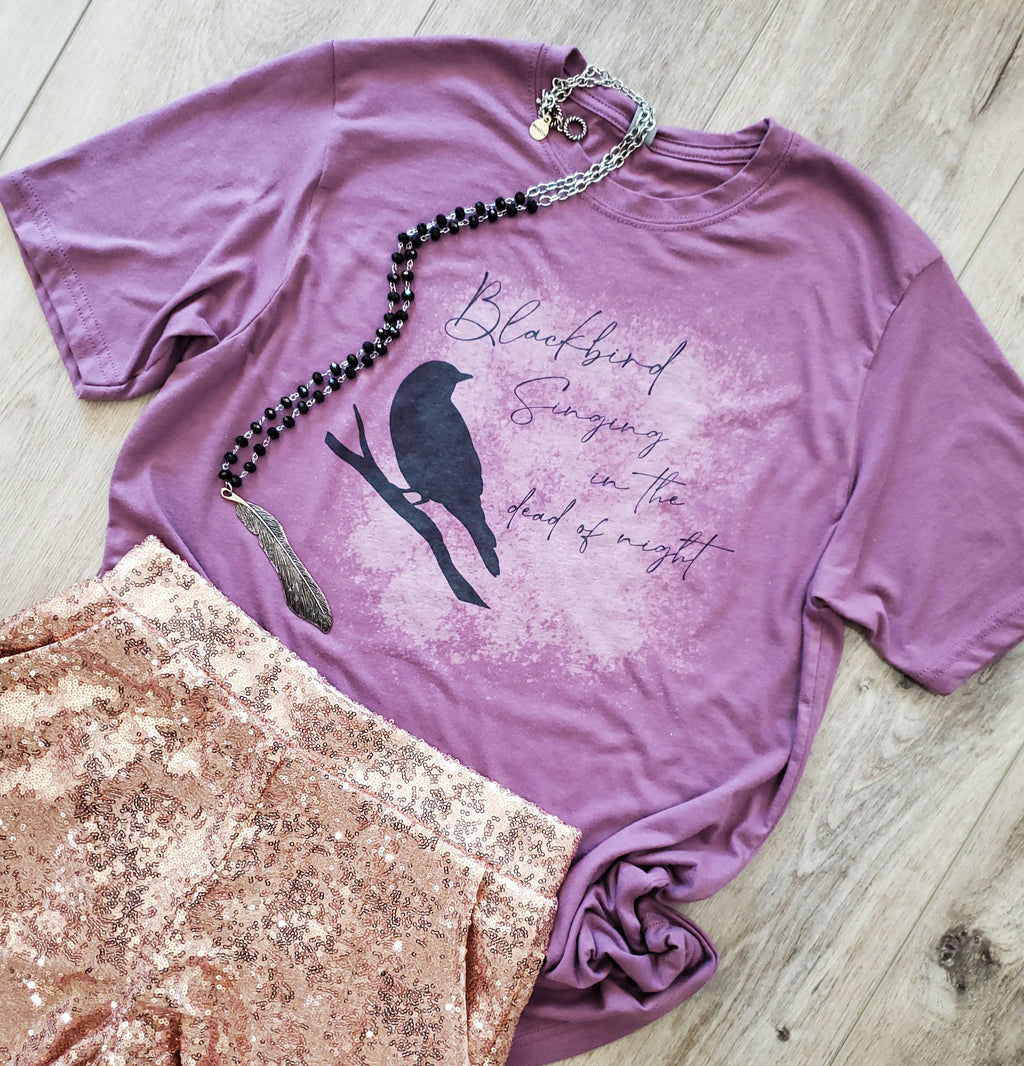 Blackbird Singing in the Dead of Night Graphic Tee