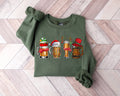 Christmas Beers Tee with Santa & Lights Design