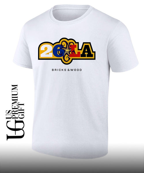 26 LA Bricks and Wood Los Angeles Lakers shirt