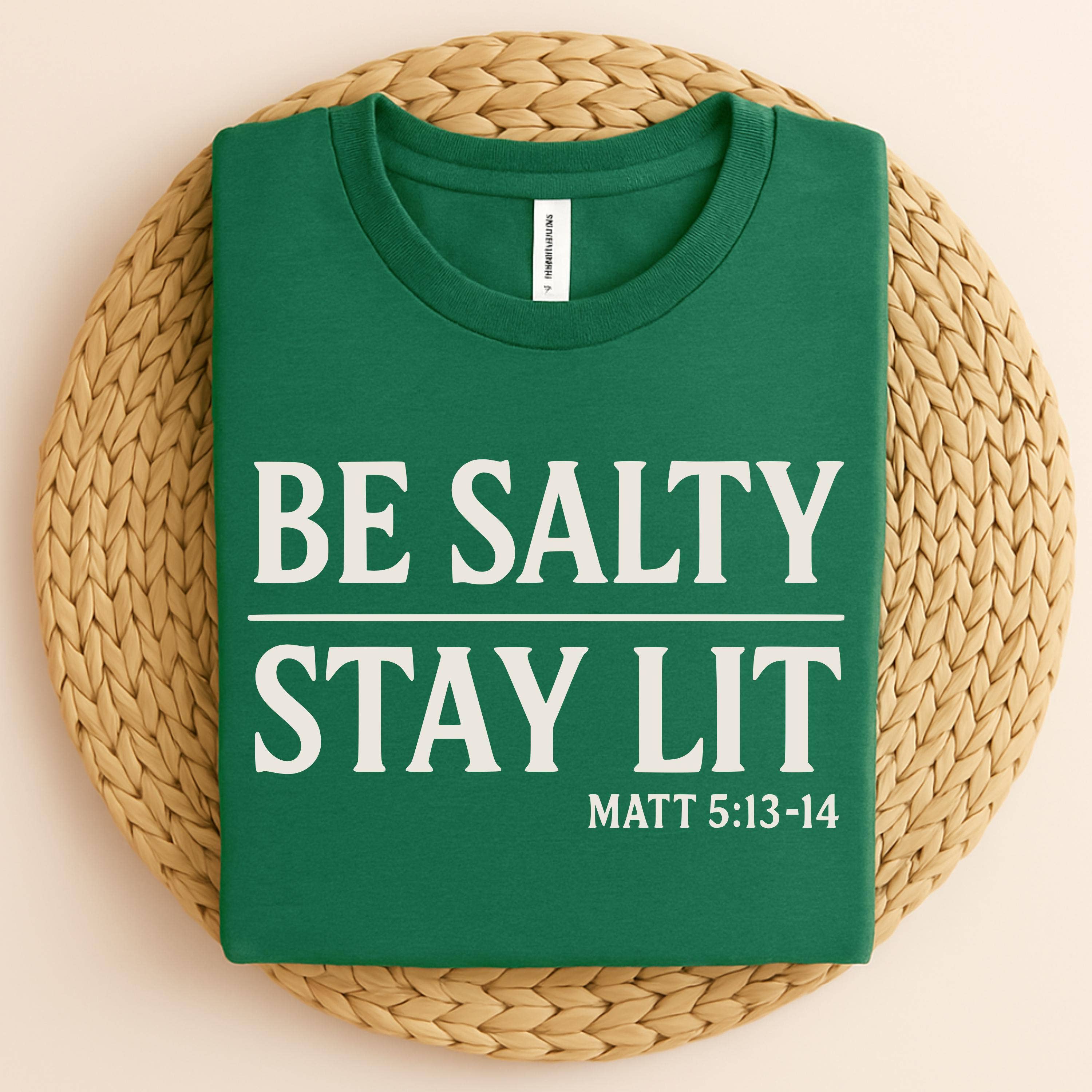Salty & Lit Faith Tee - Christian Gift