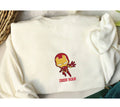 Iron Man Embroidered Crewneck Sweatshirts