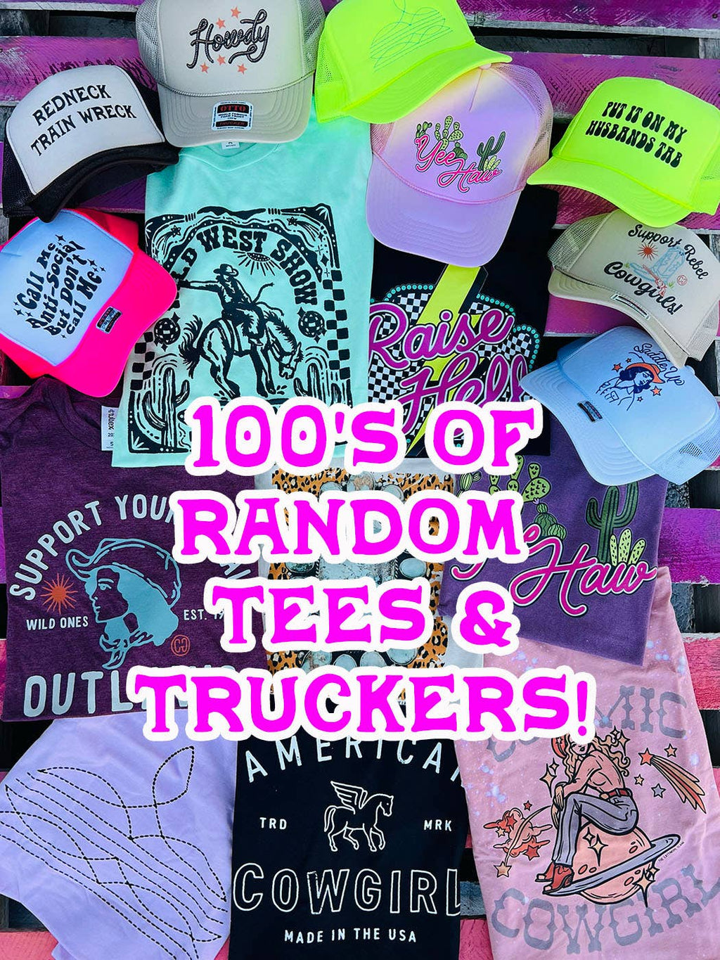 Big Summer Mystery Bundle, Graphic Tees & Trucker Caps