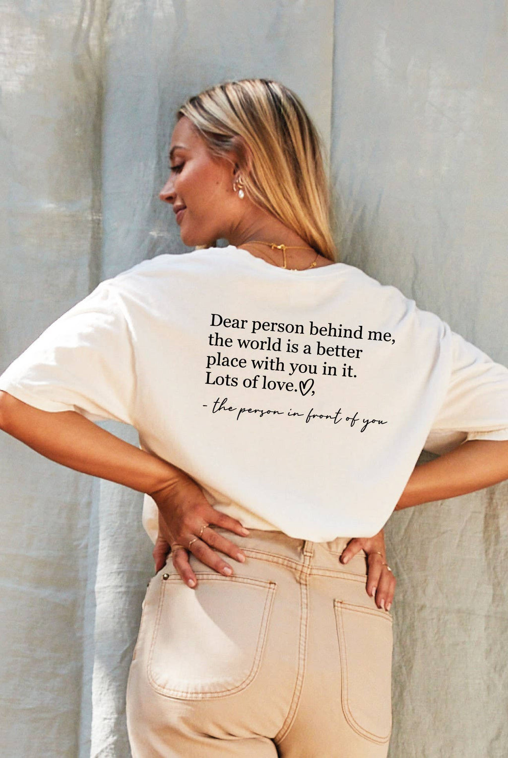 Dear Person Behind Me Mineral Graphic Top