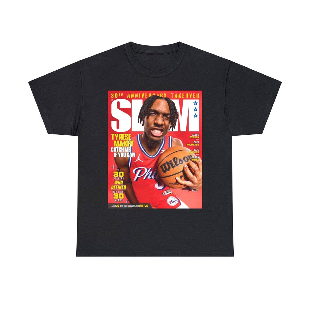 Tyrese Maxey Philadelphia 76Ers Nba Slam Cover Graphic Tee