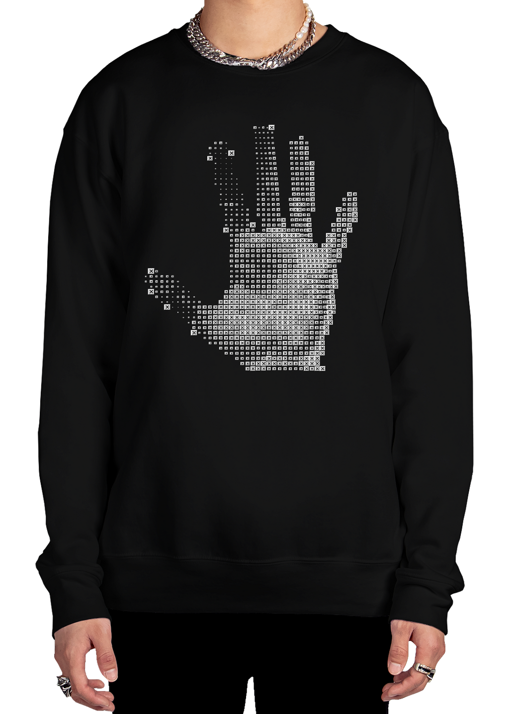Digital Handprint Sweatshirt