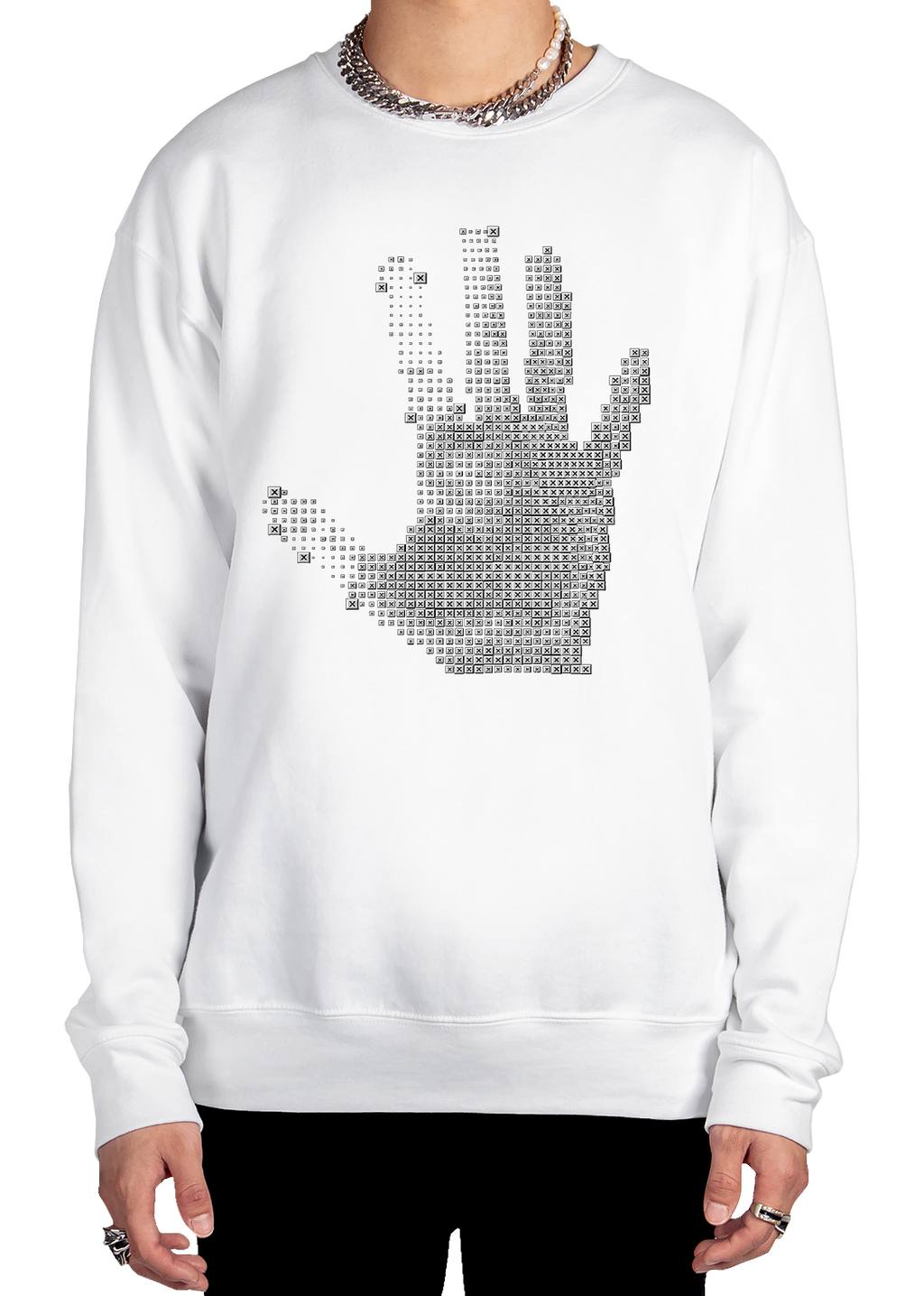 Digital Handprint Sweatshirt