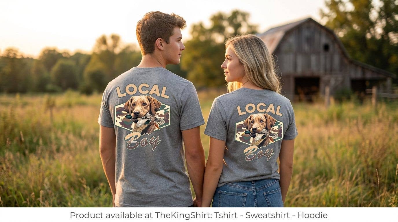 Vintage lb Duck Hunting Dog Graphic Shirt