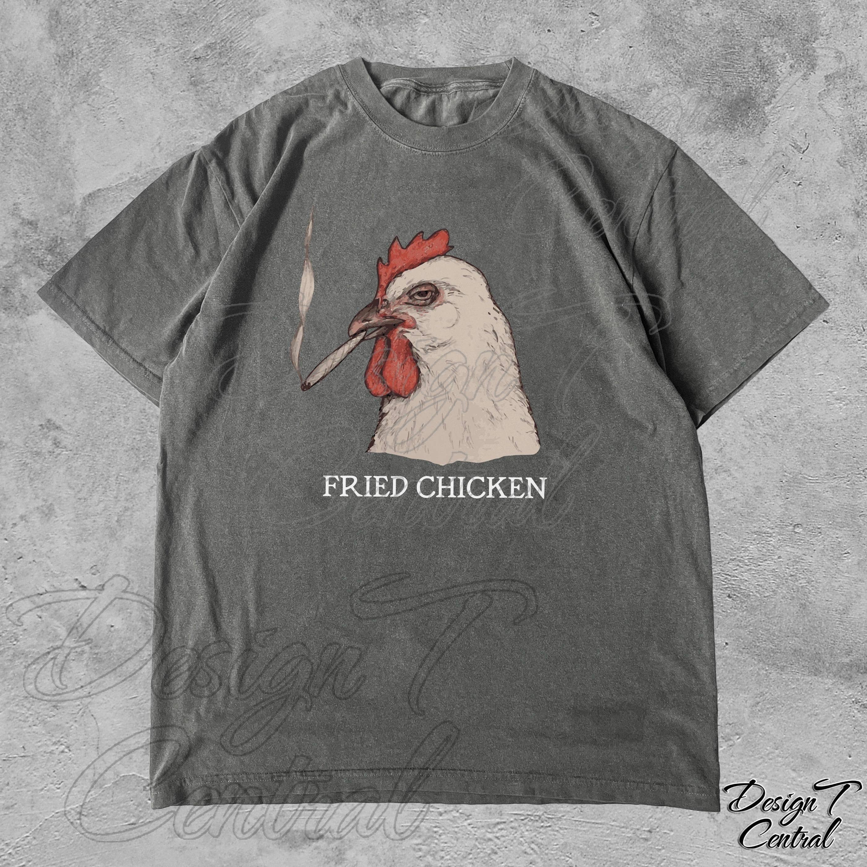 Fried Chicken 420 Stoner Tee Funny Marijuana Cannabis Gift