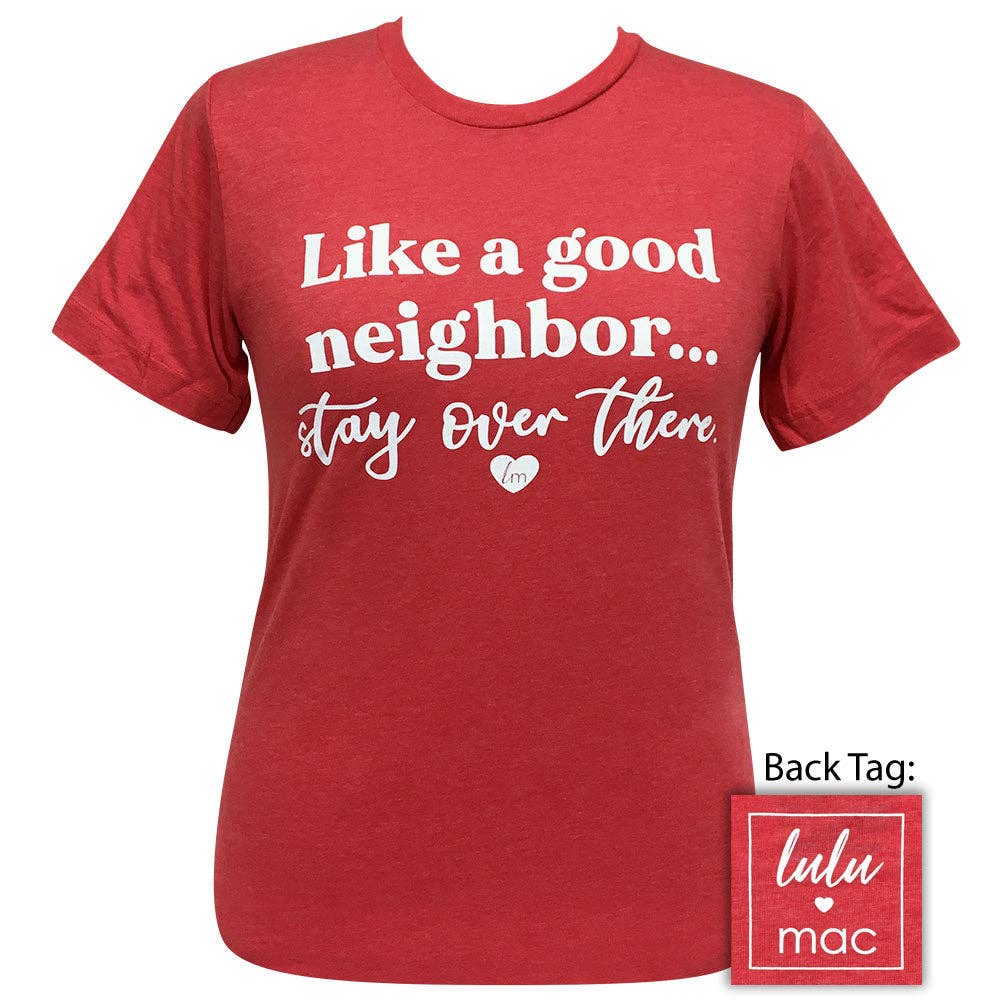 Lulu Mac-Stay Over There-Heather Red SS-LM51