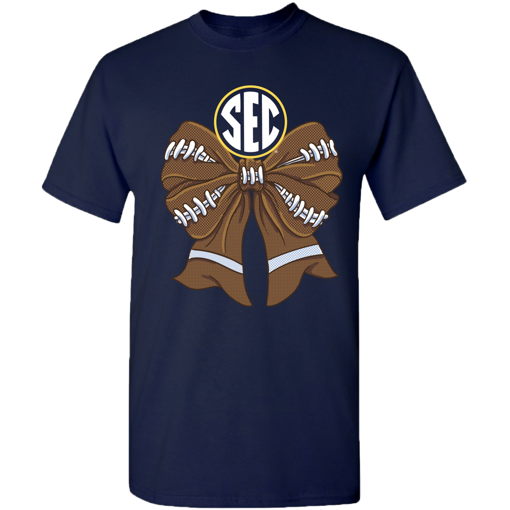 College- Sec - 4 - Sec Football Bow - Navy