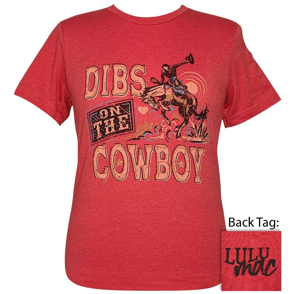 Lulu Mac 87- Dibs On the Cowboy Ss- Heather Red