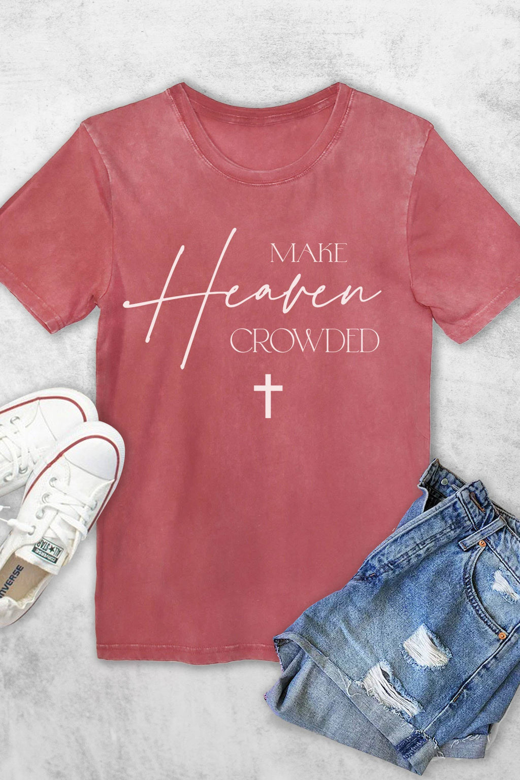 Make Heaven Crowded Women's Vintage Graphic Tshirts