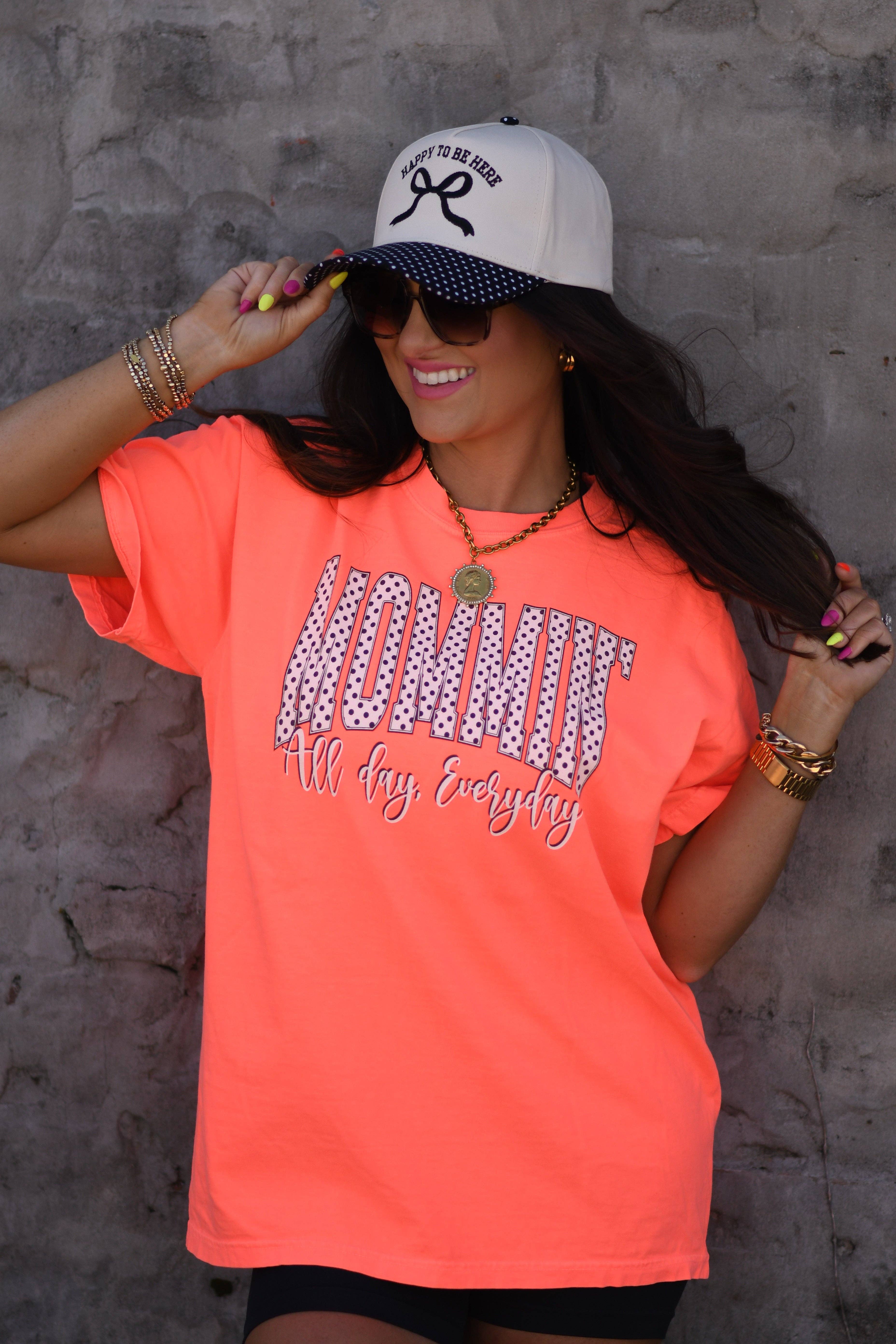 Mommin’ All Day Every Day Polka Dot Tee