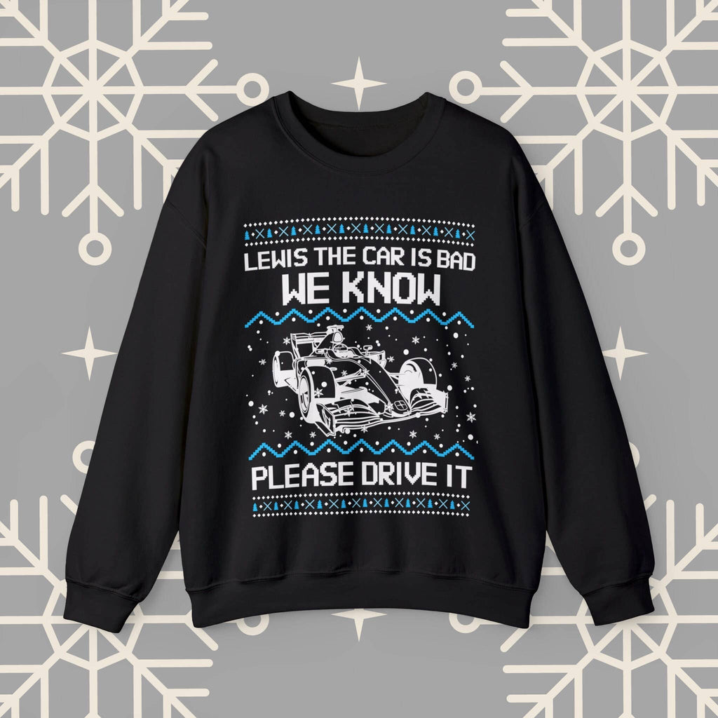 F1 Ugly Christmas Sweater - Formula 1 Holiday Sweatshirt