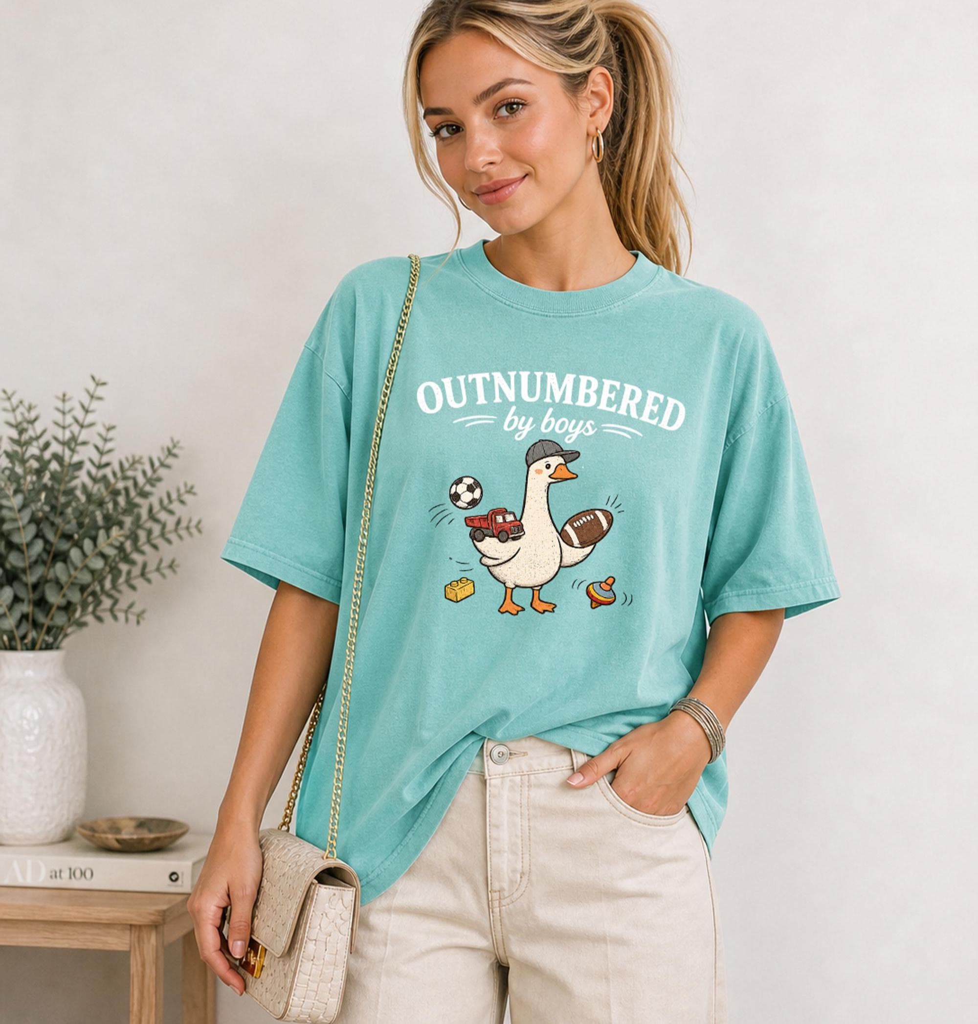 Comfort Colors Boy Mom Mothers Day Mother Goose Boy Mama Boy Mom Mom Tee (4)