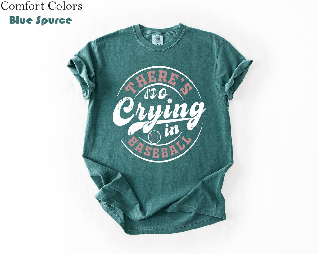 Comfort Colors Baseball Crying Baseball Baseball Game Day Baseball Mom Baseball Tee (4)