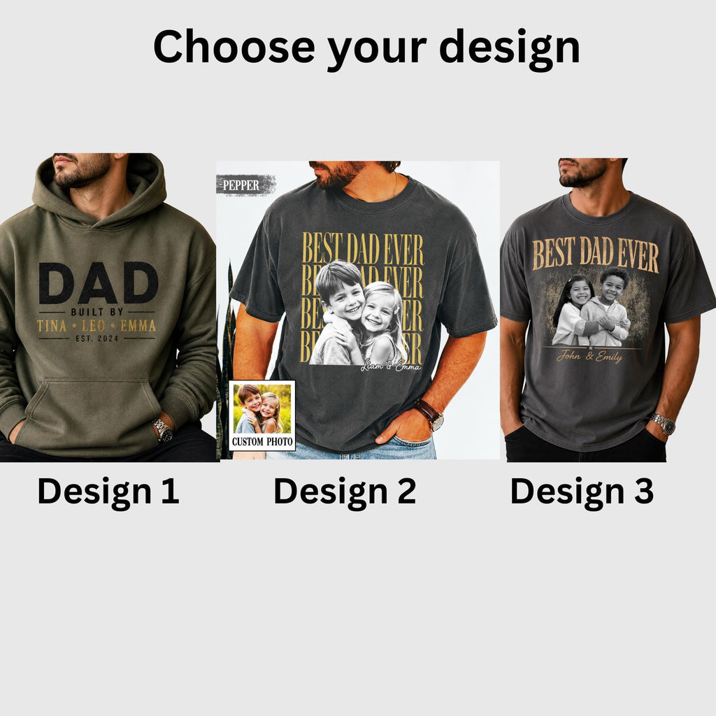 Custom Dad Fathers Day Dad Girl Dad Dad Dad Ever Fatherhood Comfort Colors (4)