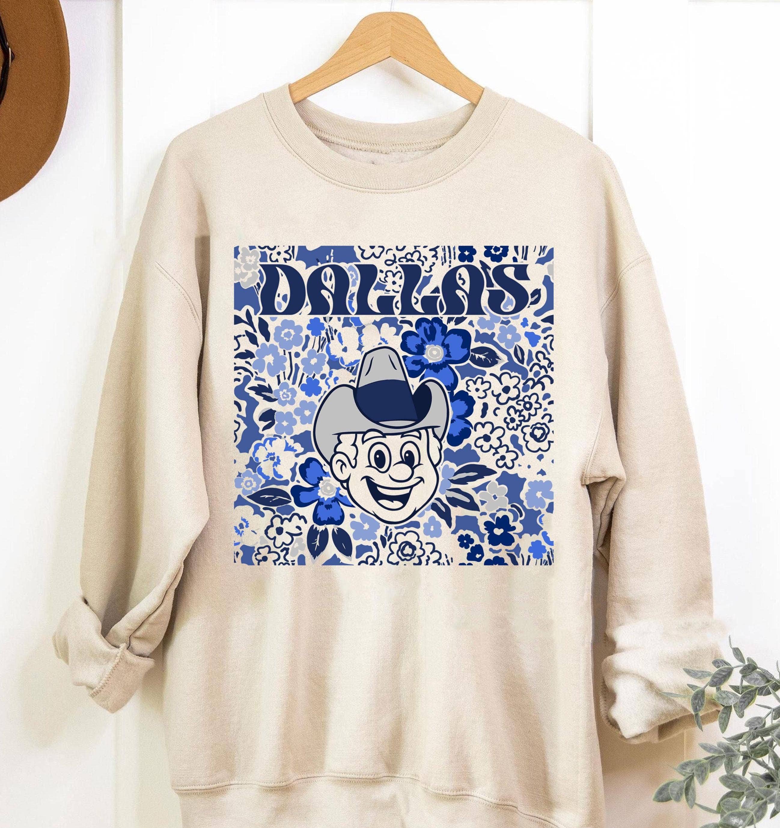 Dallas Team Mascot Floral Spirit Game Day Tee Cheerleader