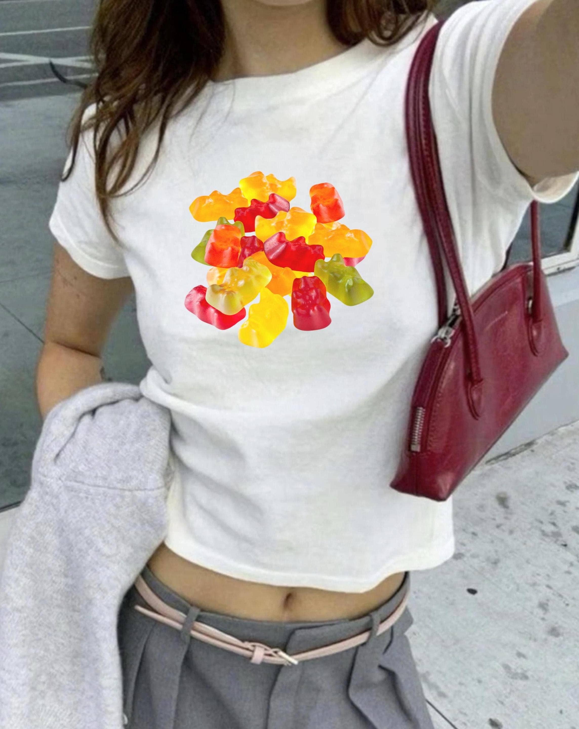 Gummy Bears Candy Graphic Tee 90S Aesthetic