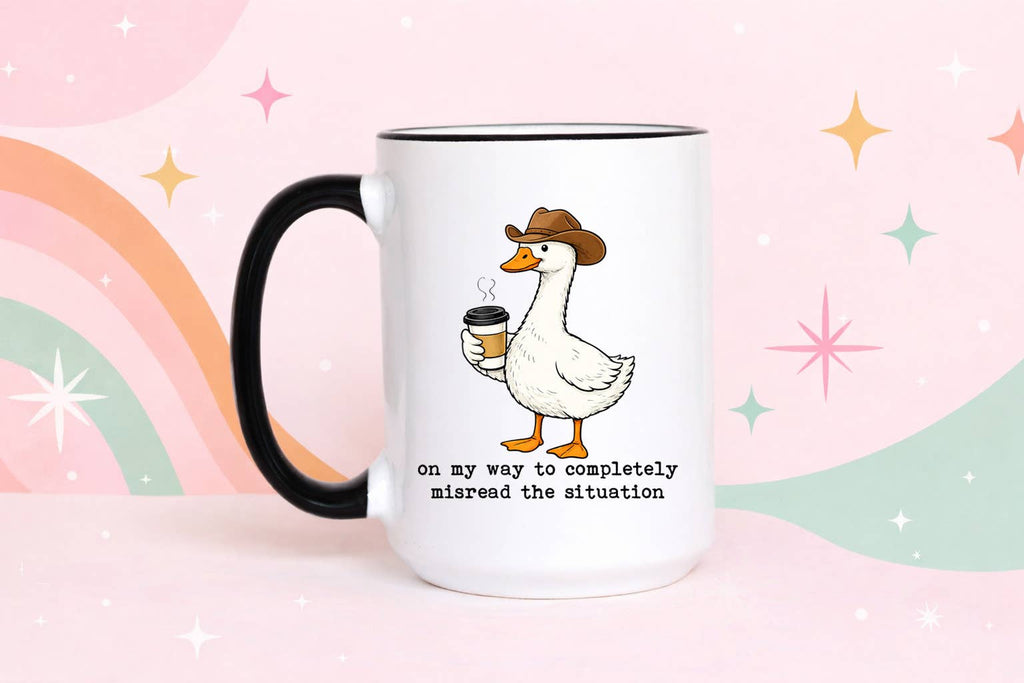 Funny Goose Coffee Mug Cute Animal Sarcastic Gift Mug