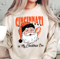 Cincinnati Football Christmas Era Unisex Vintage Sweatshirt