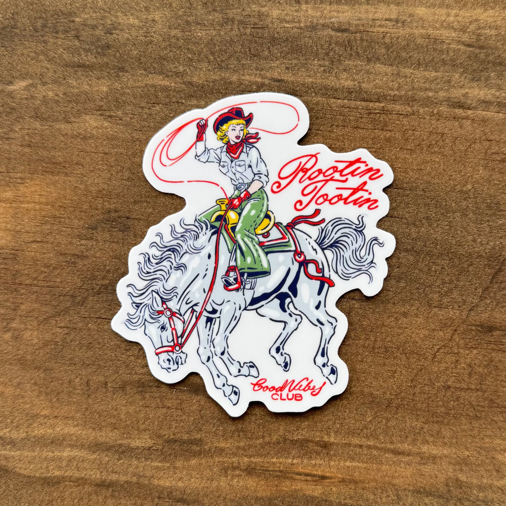 Rootin' Tootin' Western Sticker | Car Decal 136