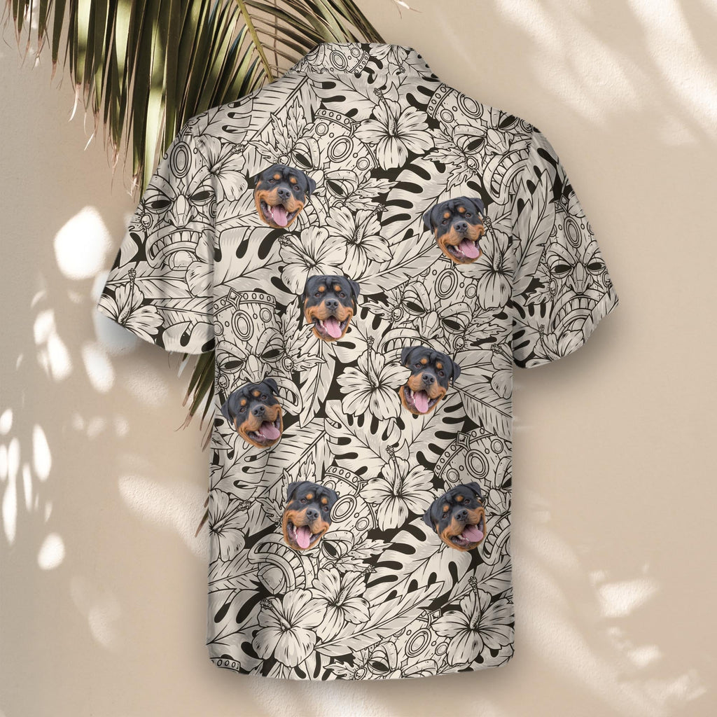 Island Tiki Vibes | Aloha Custom Hawaiian Shirts with Faces or Logos
