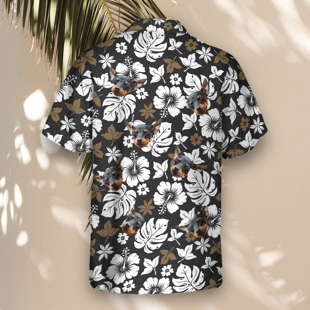 Tropical Hibiscus Flower | Aloha Custom Hawaiian Shirts with Faces or Logos
