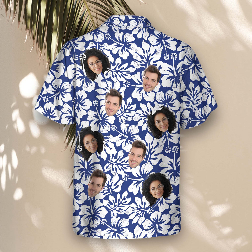 Weathered Tropic Hibiscus | Aloha Custom Hawaiian Shirts with Faces or Logos