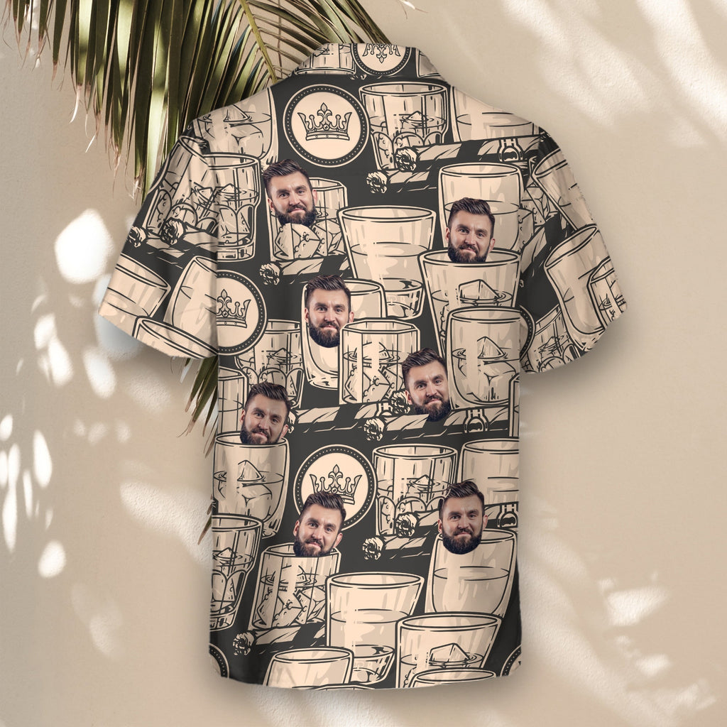 Whiskey Booze | Aloha Custom Hawaiian Shirts with Faces or Logos