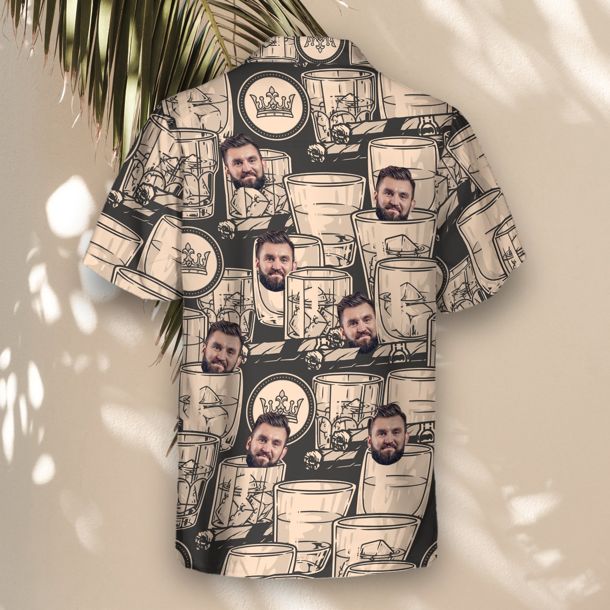 Whiskey Booze | Aloha Custom Hawaiian Shirts with Faces or Logos