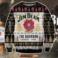 3D All Over Print Jim Beam The Bourbon Since 1795 Ugly Christmas Sweater