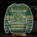 3D All Over Print Knitting Pattern Jagermeister Ugly Christmas Sweater