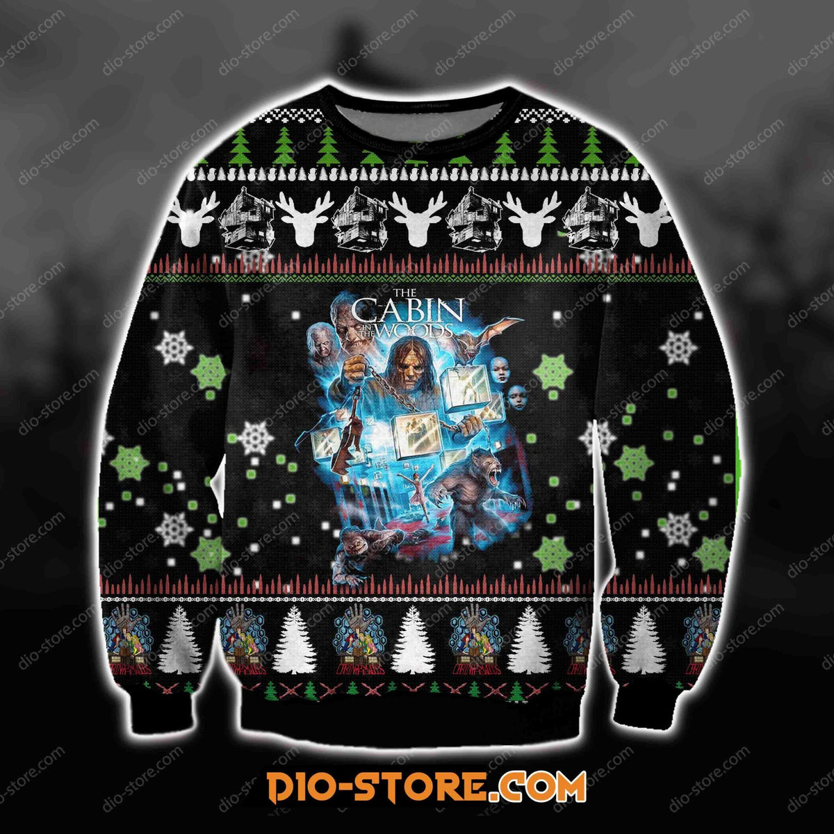 3D All Over Print The Cabin In The Wood Film Ugly Christmas Sweater