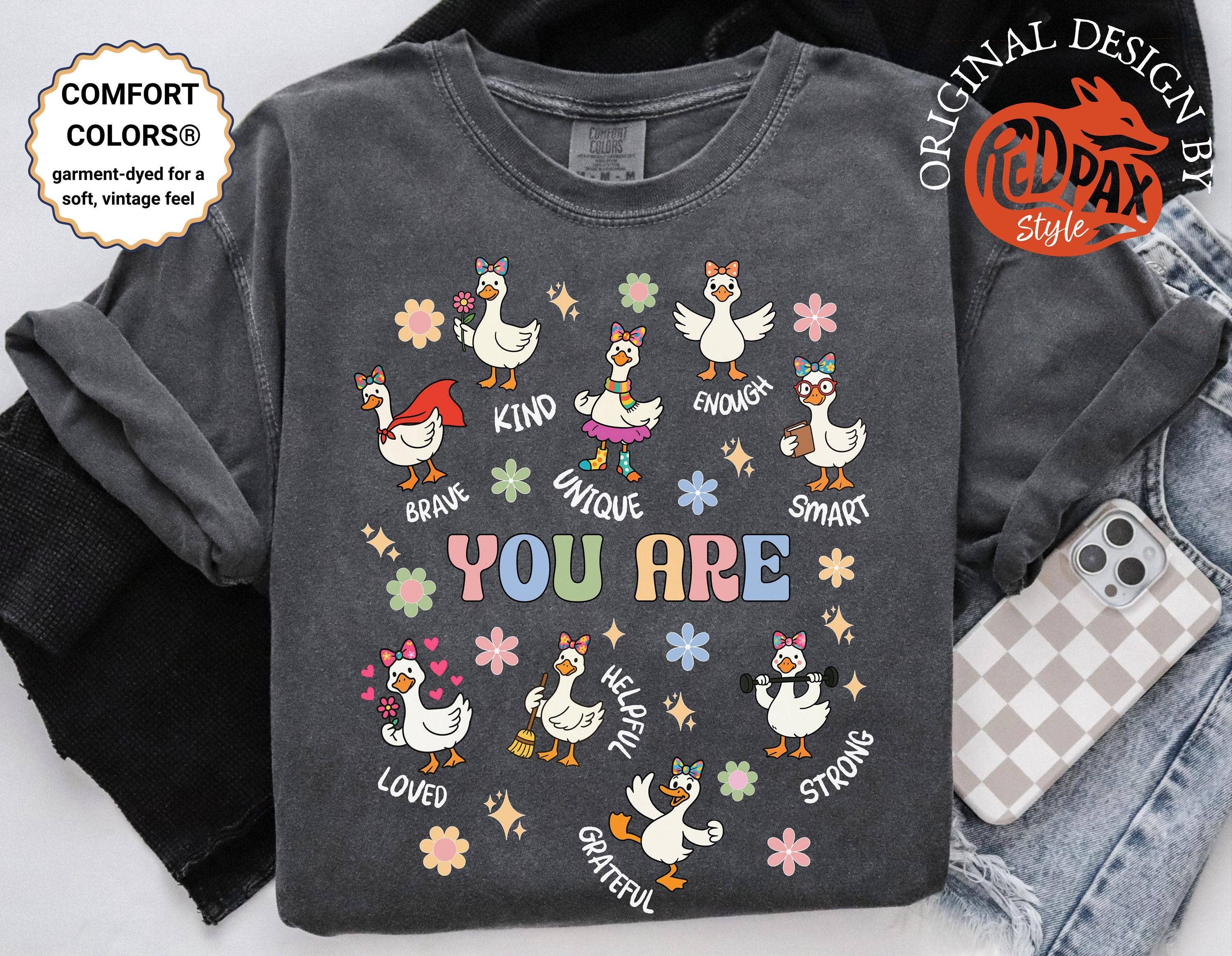 Kind Goose Teacher Affirmation Back To School Tee