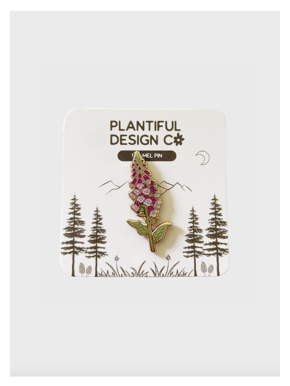 Foxglove Enamel Pin