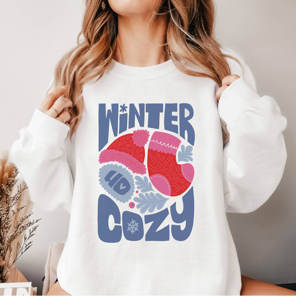 Winter Cozy Crewneck Sweatshirt | Christmas | Sizes S-2XL