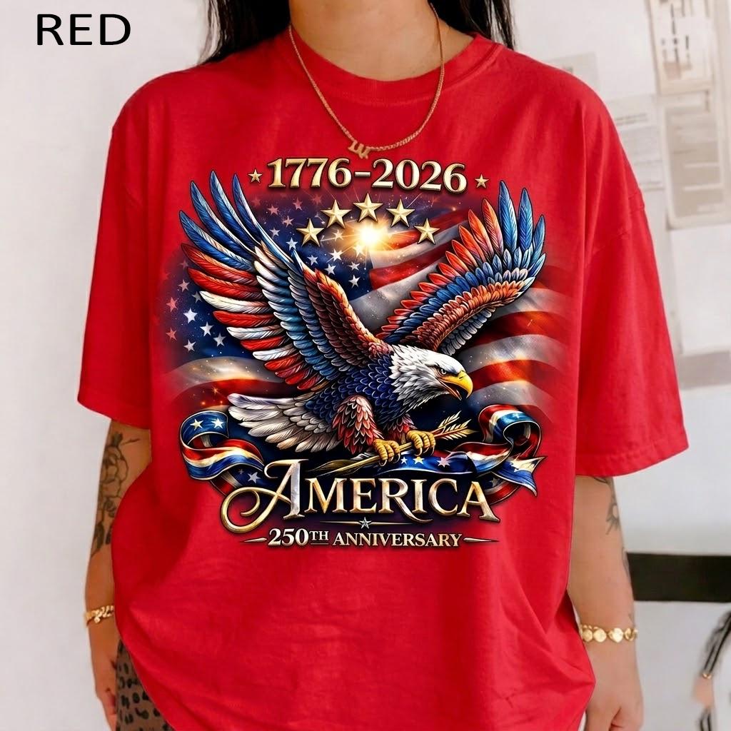 America 250th Anniversary America Patriotic Usa 250 Years Bald Eagle American Tee 1776 2026 Usa 250th (5)