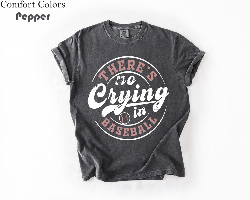 Comfort Colors Baseball Crying Baseball Baseball Game Day Baseball Mom Baseball Tee (5)