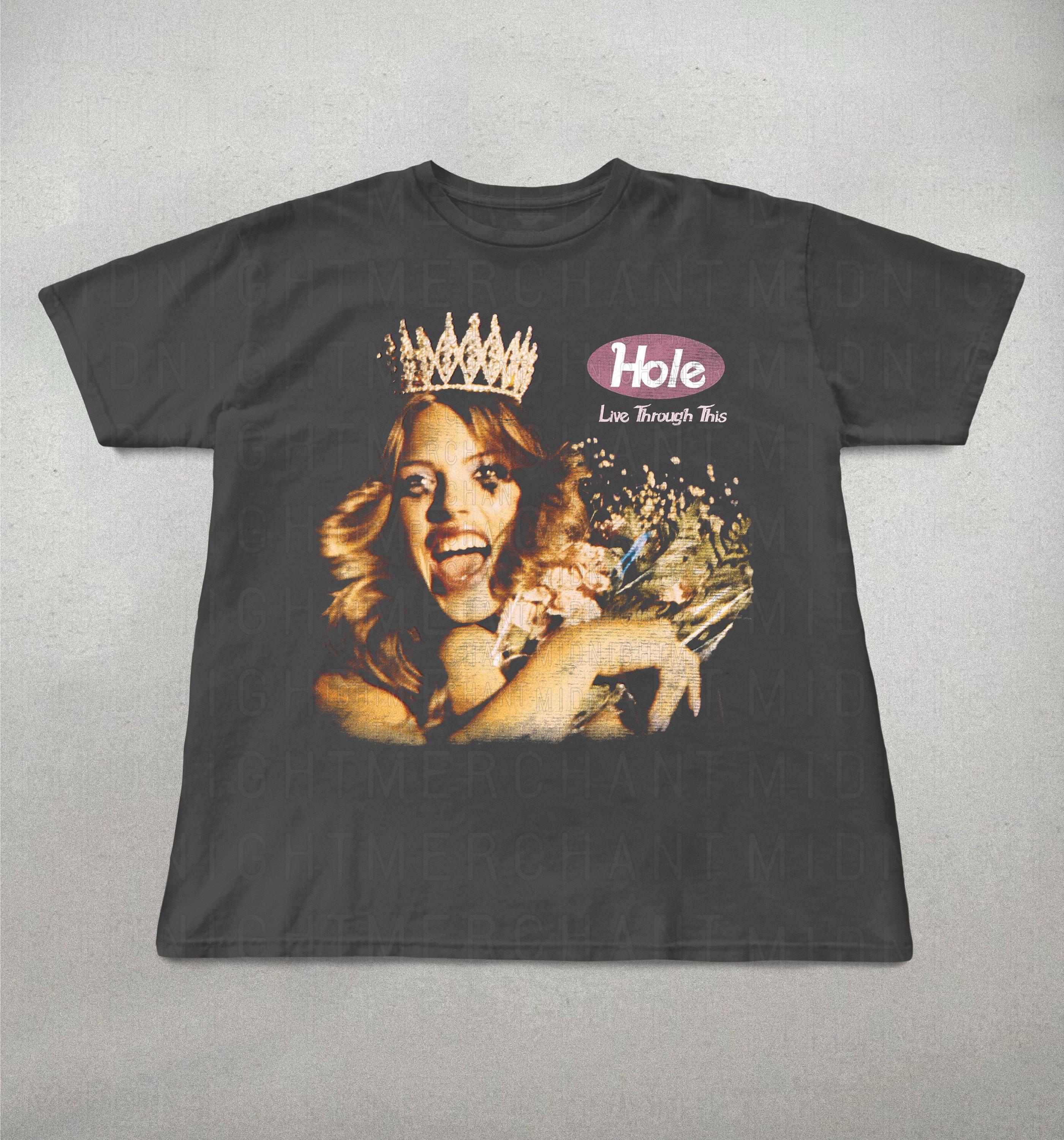Hole Band Live Through 90s Band Tees Retro Alt Rock Tee (5)