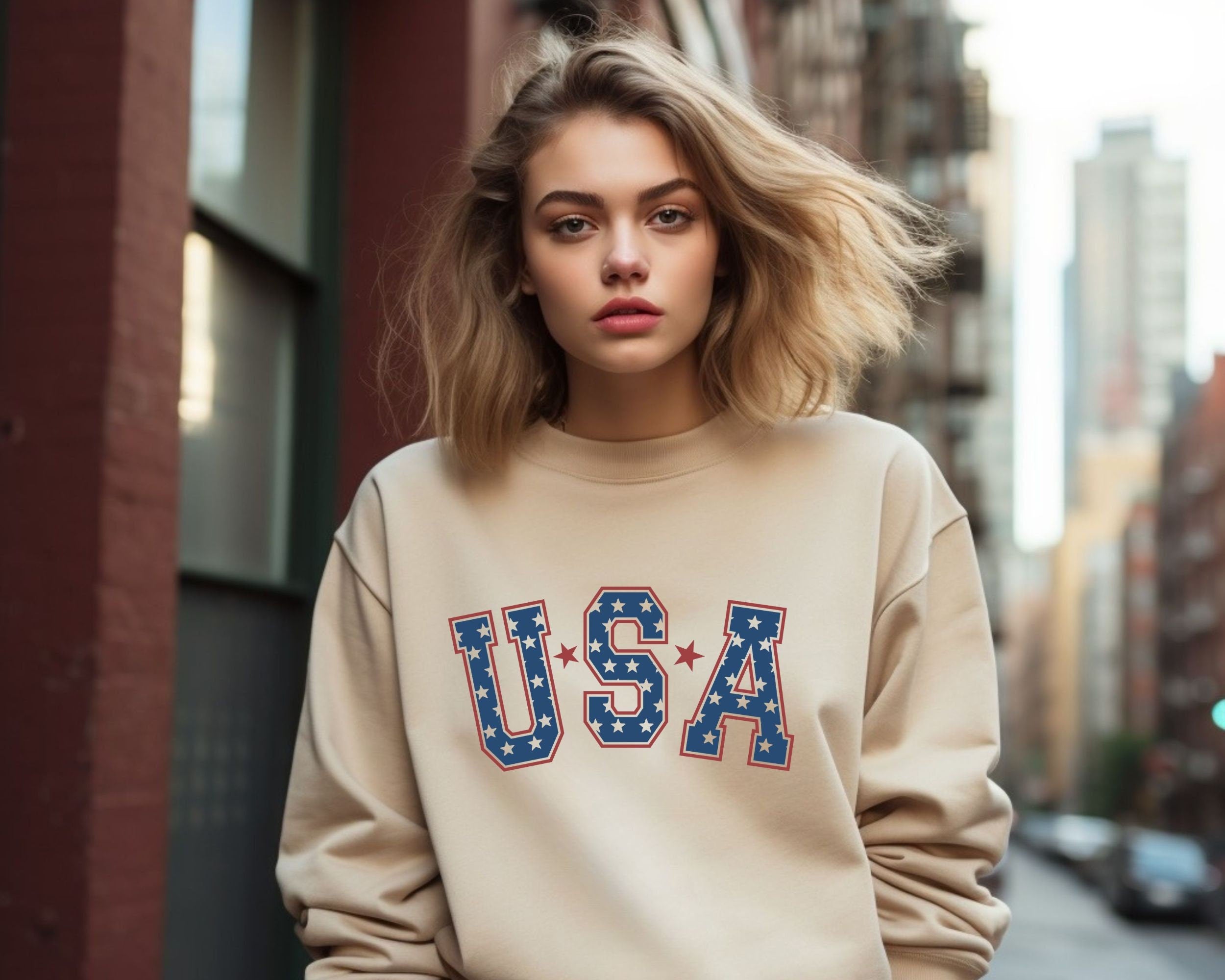 Retro Usa 4th July American Retro Usa Oversized Tee Merica Usa Tee (5)