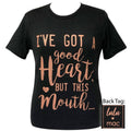 Lulu Mac - Good Heart- Black Heather SS-25