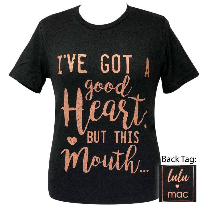 Lulu Mac - Good Heart- Black Heather SS-25