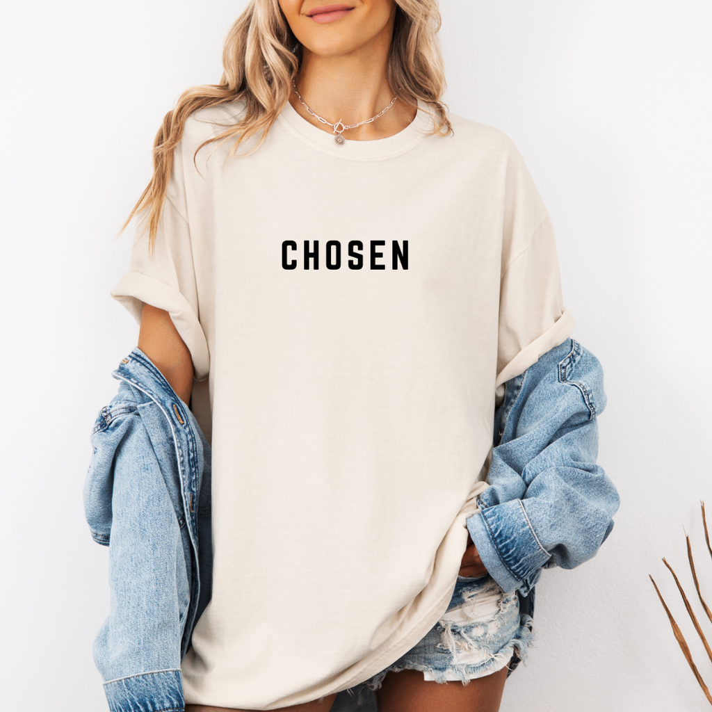 Chosen Christian Graphic Tee - Faith Tee - Summer Tee
