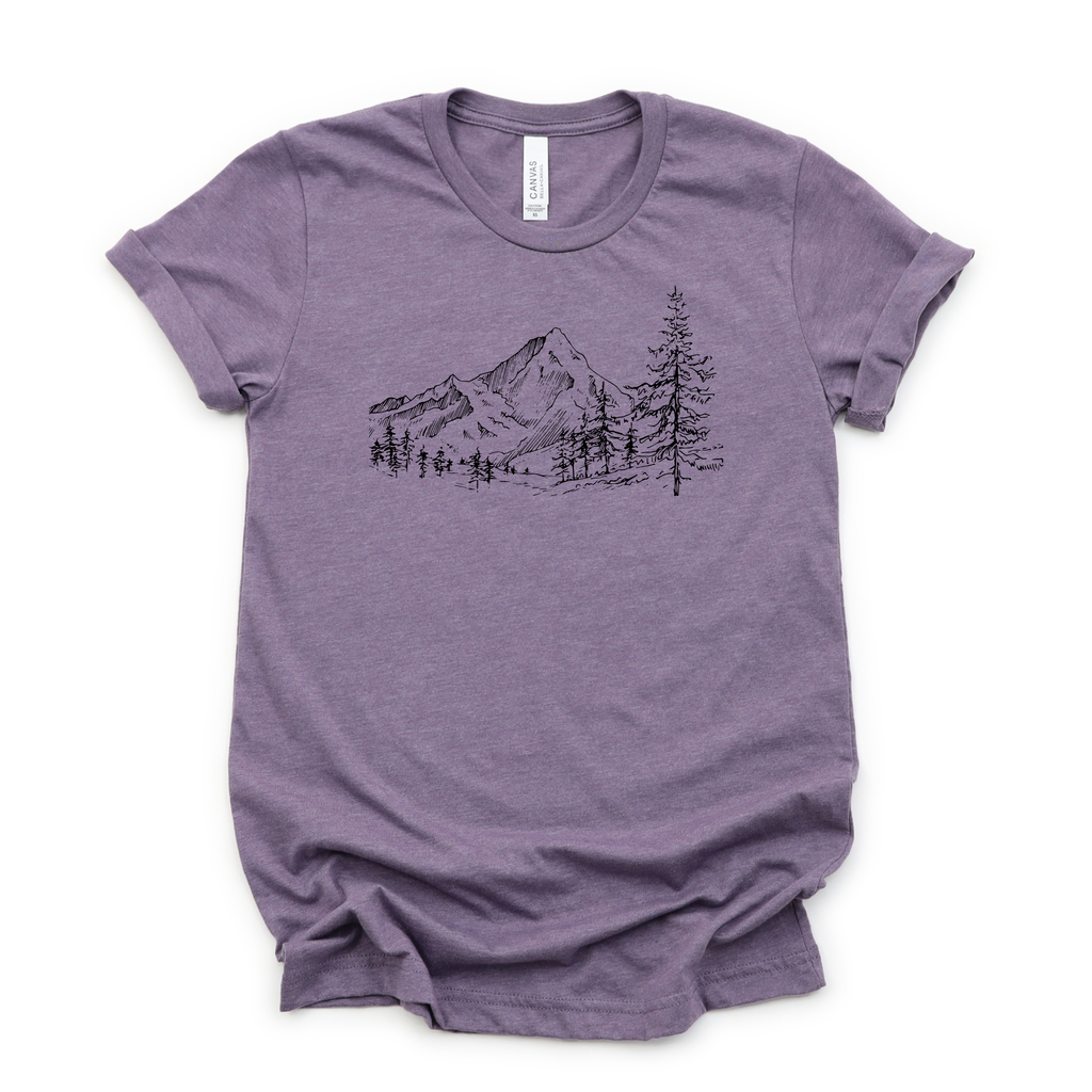 New Mountain Scene Graphic Tee  314